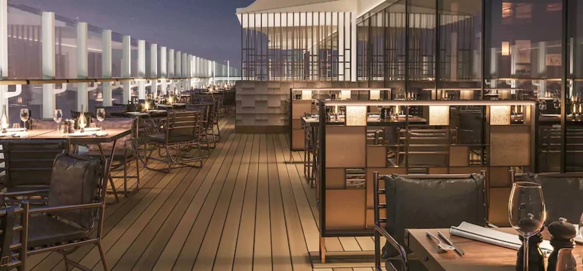 2- CHEF’S COURT <br> EL ESPACIO DE RESTAURANTES ABIERTO AL OCÉANO