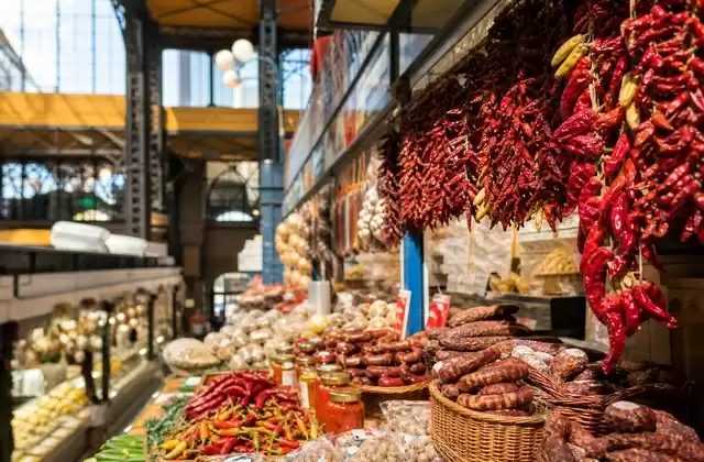 En el mercado central