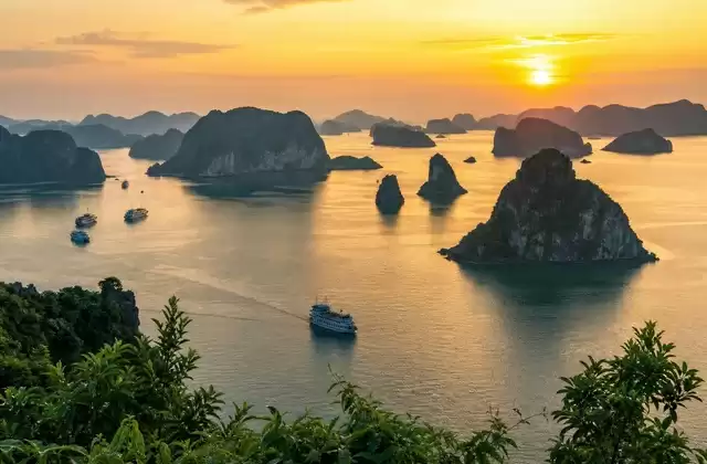 Desde la bahía de Ha Long